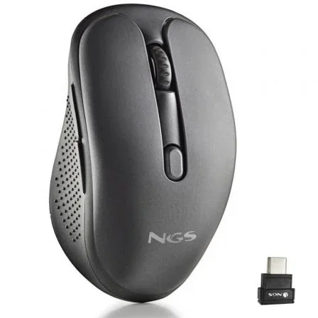 Ngs Ratón inalámbrico Evo Jot silencioso batería recargable hasta 1600 DPI negro Ngs Ratón inalámbrico Evo Jot silencioso batería recargable hasta 1600 DPI negro